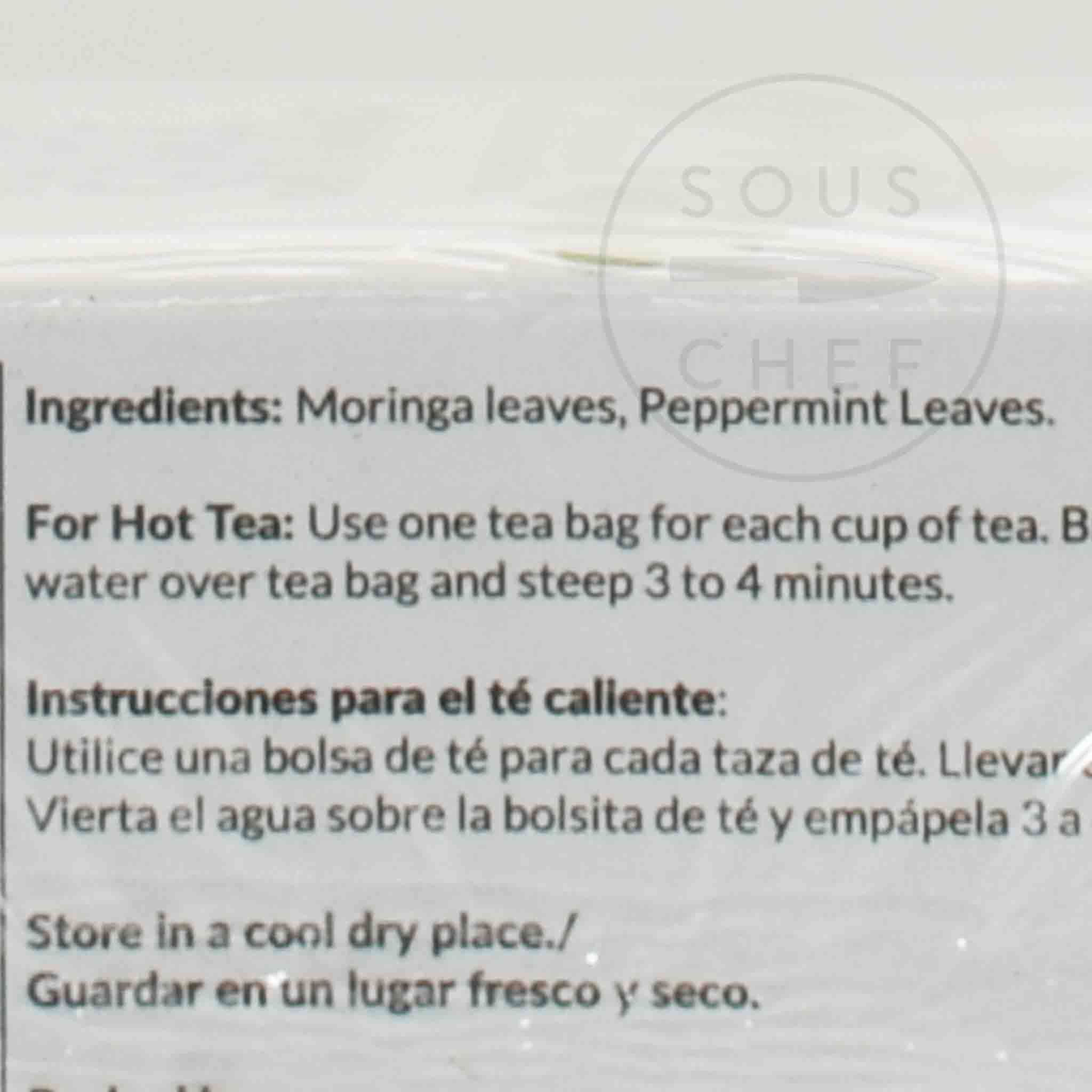 Caribbean Dreams Moringa Mint Tea, 20 Sachets