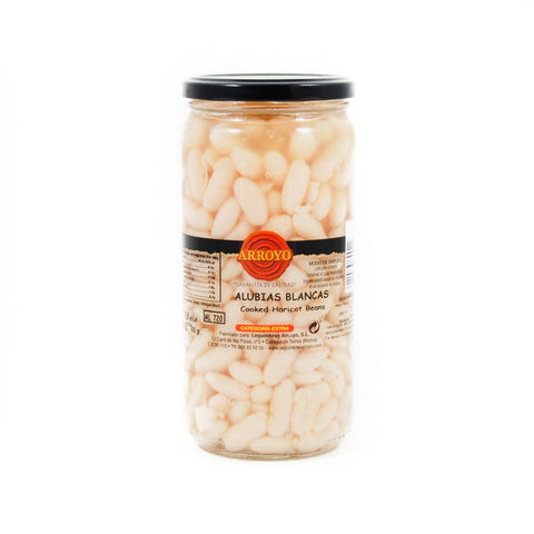 Alubia Blanca - Cooked Haricot Beans, 700g