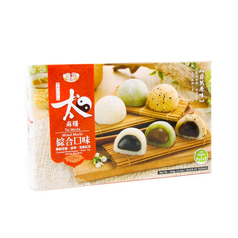 RF Assorted Mochi - Red Bean, Green Tea, Coconut 450g Ingredients Chocolate Bars & Confectionery