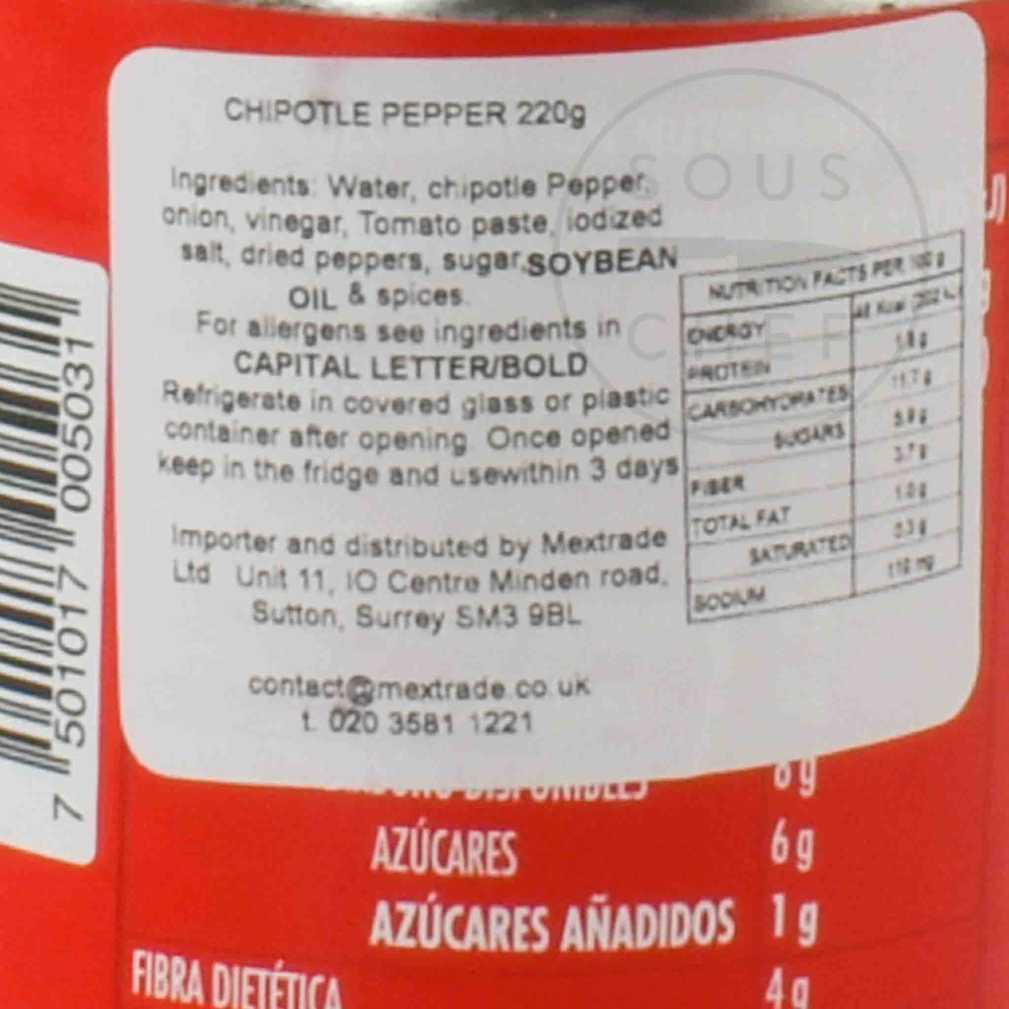 La Costena Chipotle Peppers in Adobo Sauce 220g