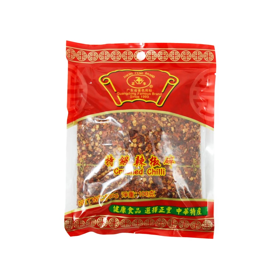 ZF Crushed Chilli Flakes 100g Ingredients Herbs & Spices Dried Chillies Chinese Food