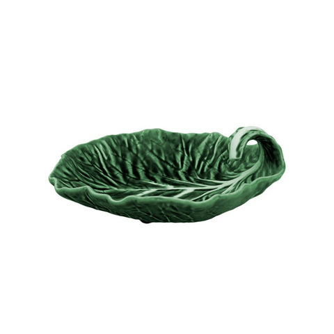 Bordallo Pinheiro Curved Cabbage Leaf Dish, 25cm