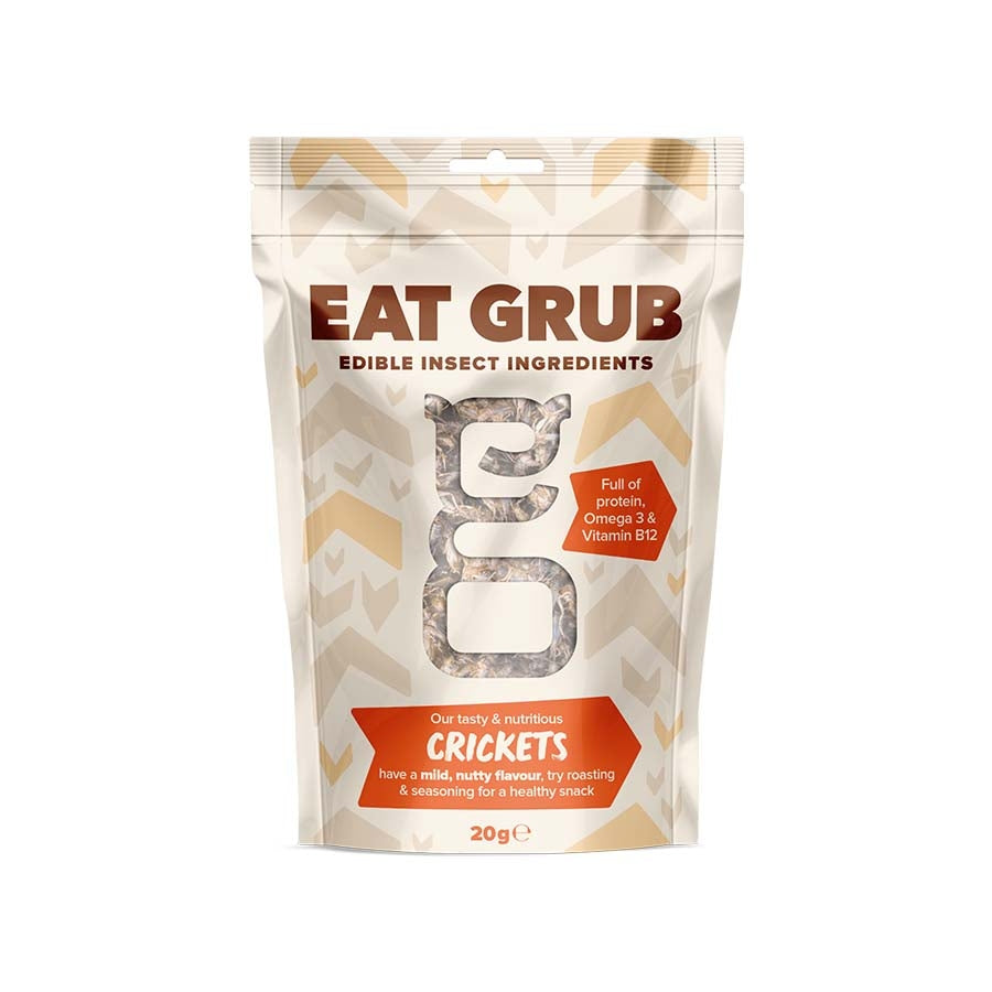 Eat Grub Edible Crickets 20g Ingredients Savoury Snacks & Crackers
