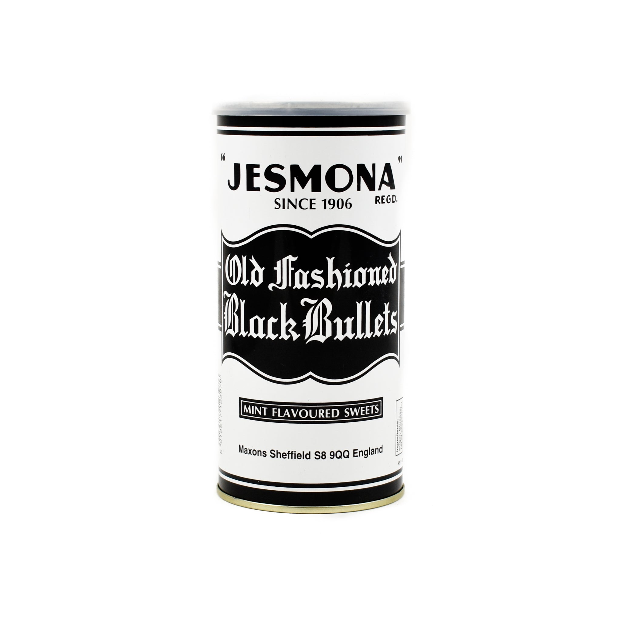 Jesmona Old Fashioned Black Bullets 500g Ingredients Chocolate Bars & Confectionery