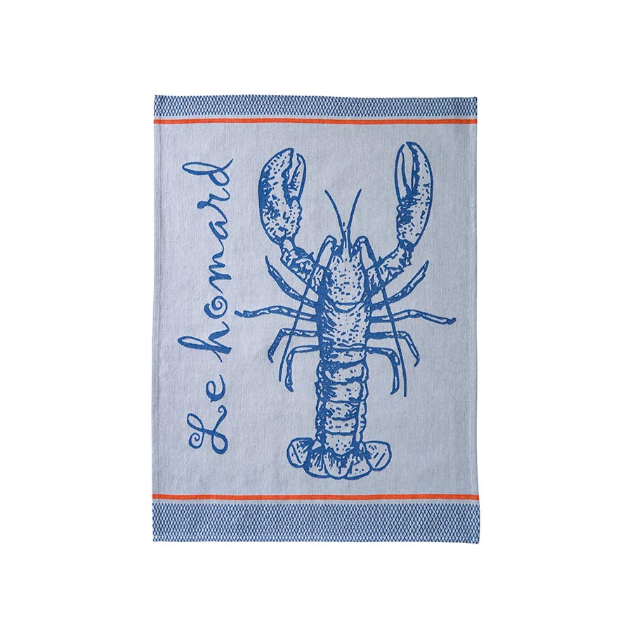 Coucke French Tea Towel - Lobster Cookware Kitchen Clothing French Food