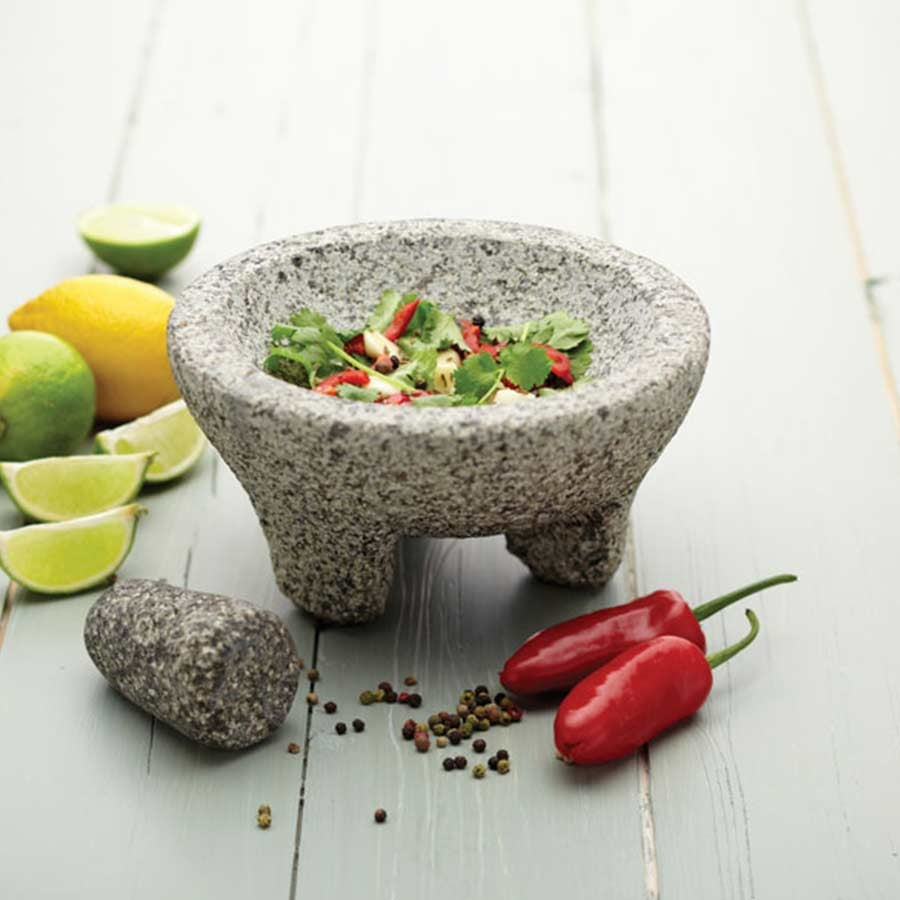 Kitchencraft KitchenCraft Mexican Granite Mortar and Pestle Techniques Bread Making