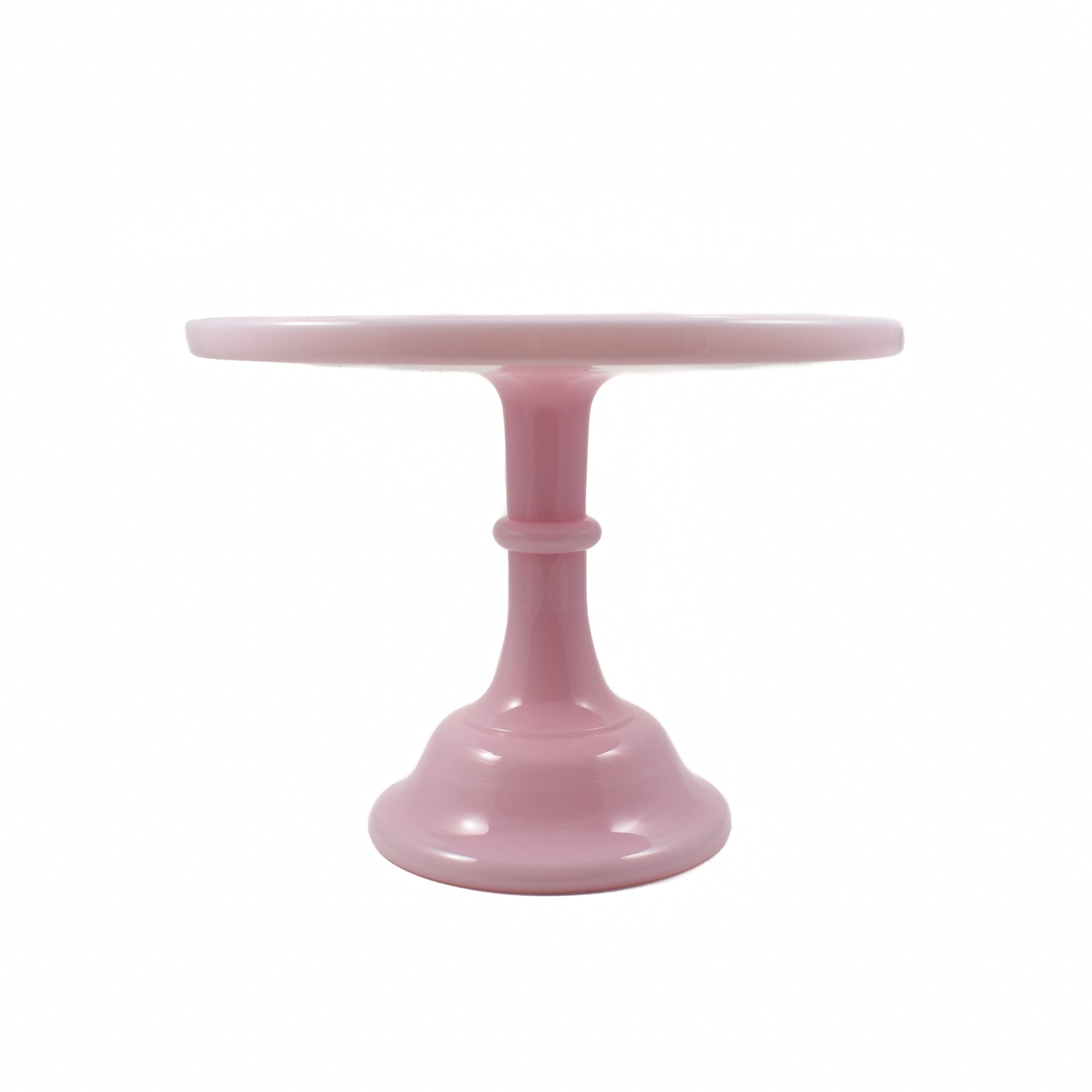 Mosser Glass Pink Milk Glass Cake Stand 10" Tableware Jugs & Glassware