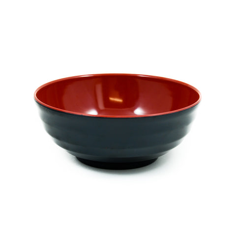 Melamine Red & Black Ramen Bowl, 19.5cm