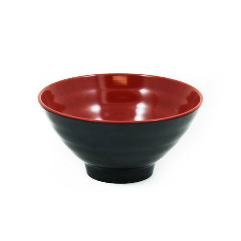 Melamine Red & Black Rice & Soup Bowl, 12cm