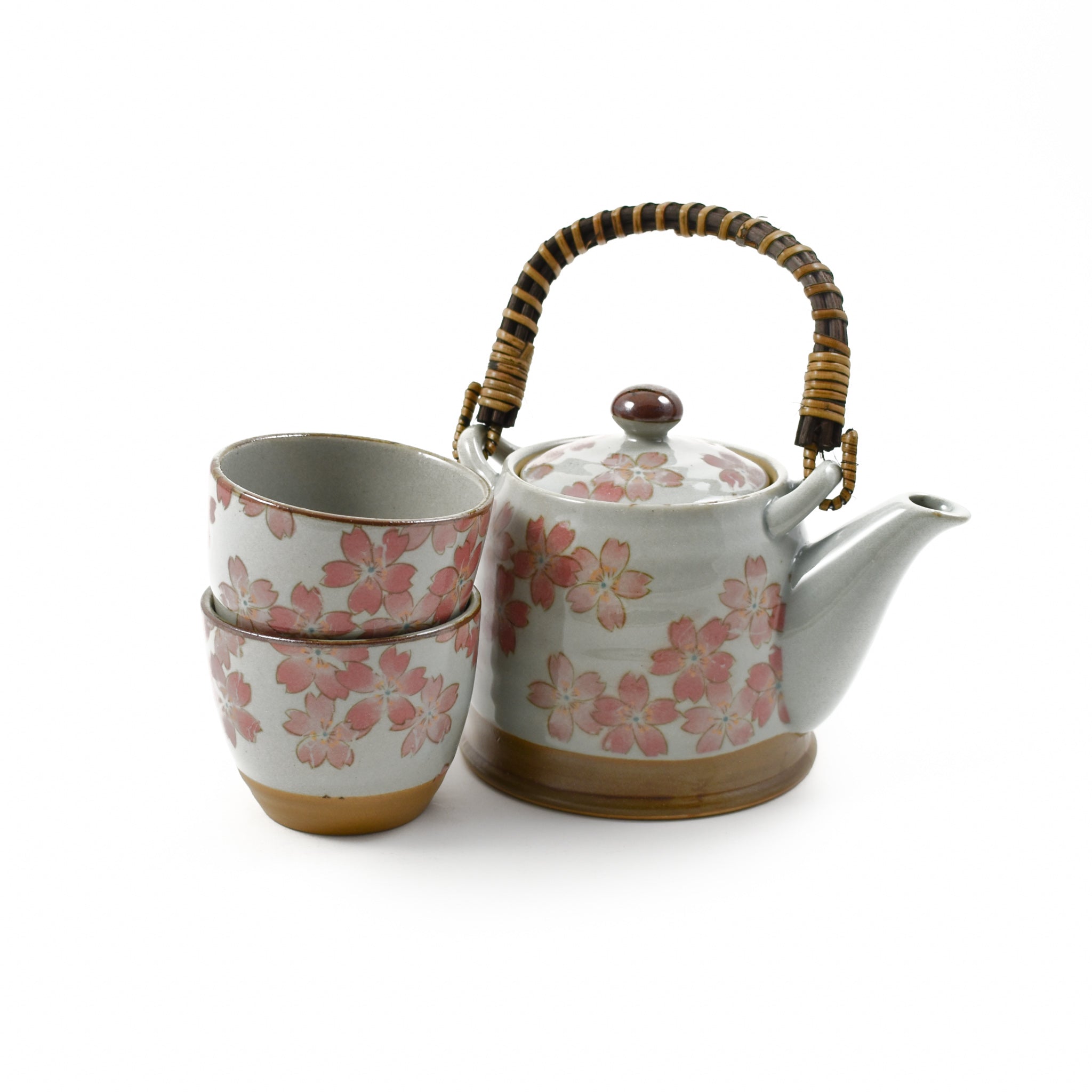 Kiji Stoneware & Ceramics Sakura Blossom Tea Set For Two Tableware Japanese Tableware Japanese Food