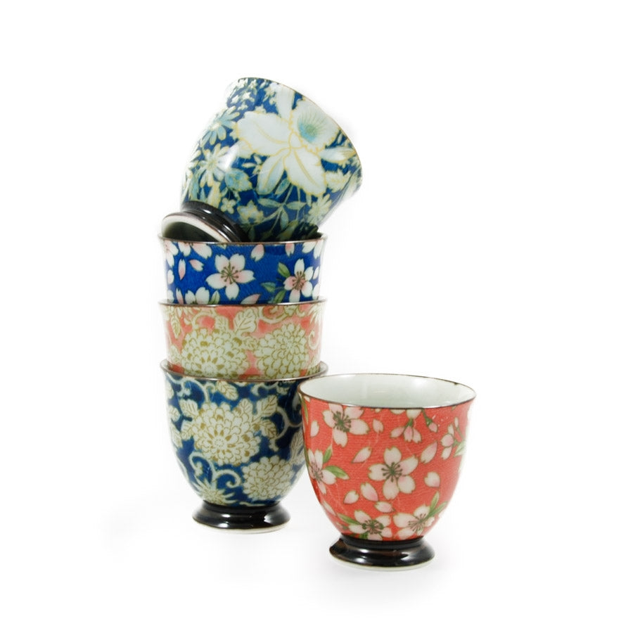 Kiji Stoneware & Ceramics Sarasa Japanese Teacup Set Tableware Japanese Tableware Japanese Food