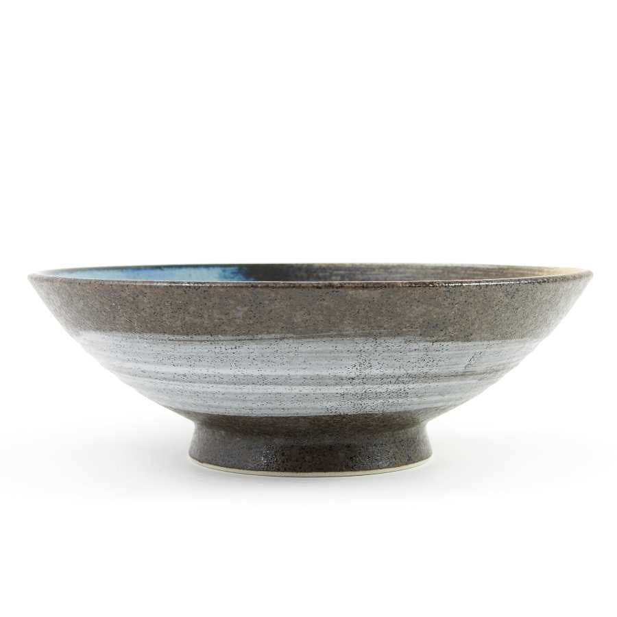 Kiji Stoneware & Ceramics Blue-Black Glaze Bowl Tableware Japanese Tableware Japanese Food