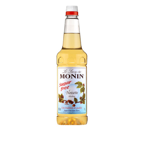 Short Dated Monin Sugar Free Hazelnut Syrup, 1 litre