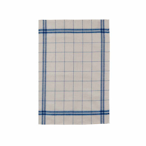 French Linen Tea Towel - EGR Bleu