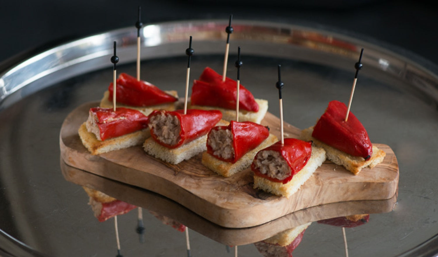 Basque Pintxo Piquillo Peppers Stuffed With Bonito Recipe
