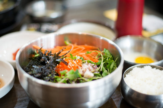 Bibimbap In Seoul: Squid & Tobiko Roe Bibimbap Recipe