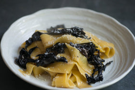 Quick Weeknight Pappardelle & Trompette Mushrooms Recipe