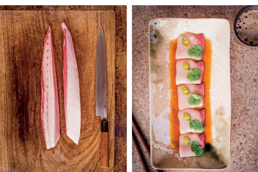 Bone Daddies' Yellowtail Sashimi With Chilli, Ponzu & Coriander Recipe