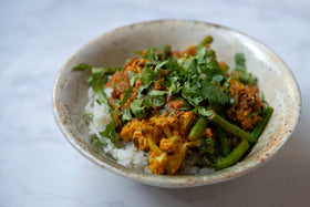 Goan Roast Cauliflower & Green Bean Curry Recipe