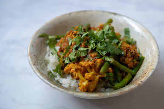 Goan Roast Cauliflower & Green Bean Curry Recipe