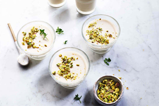How to make malabi custard with rose, cardamom and pistachio