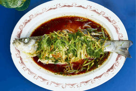 Steamed Sea Bass with Preserved Lemon, by Fuchsia Dunlop