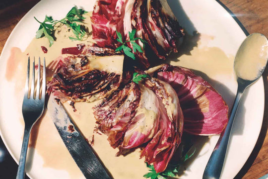 Grilled Radicchio with Caper and Anchovy Sauce Recipe