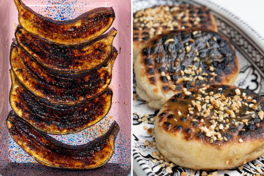 BBQ Chocolate, Hazelnut And Banana Stuffed Flatbreads Recipe