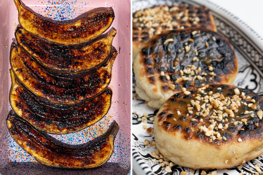 BBQ Chocolate, Hazelnut And Banana Stuffed Flatbreads Recipe