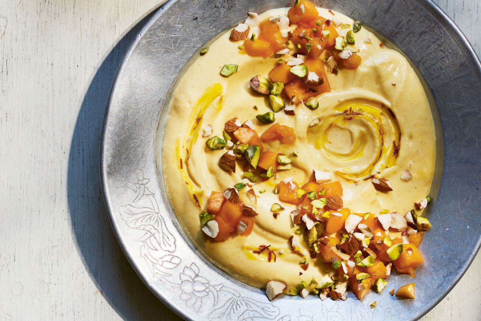 Creamy Mango Yoghurt with Cardamom & Saffron - Aamrakhand Recipe