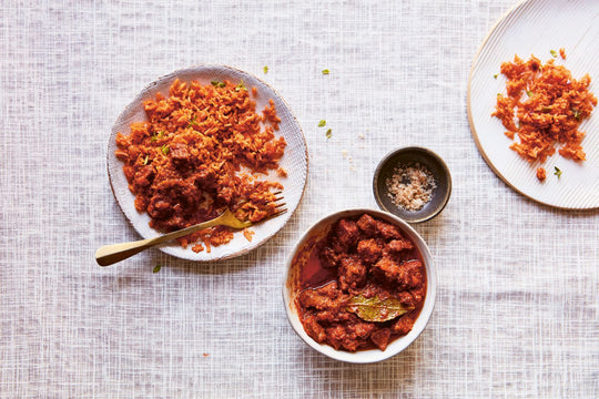 Shwen Shwen Beef Stew With Coconut Rice Recipe