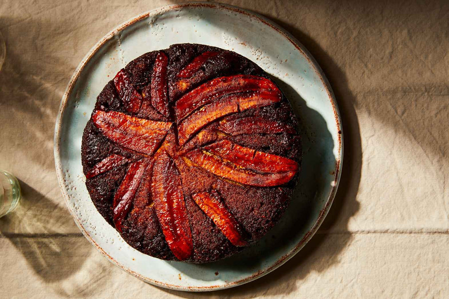 Plantain or Banana, Coconut & Cardamom Cake Recipe by Dina Macki