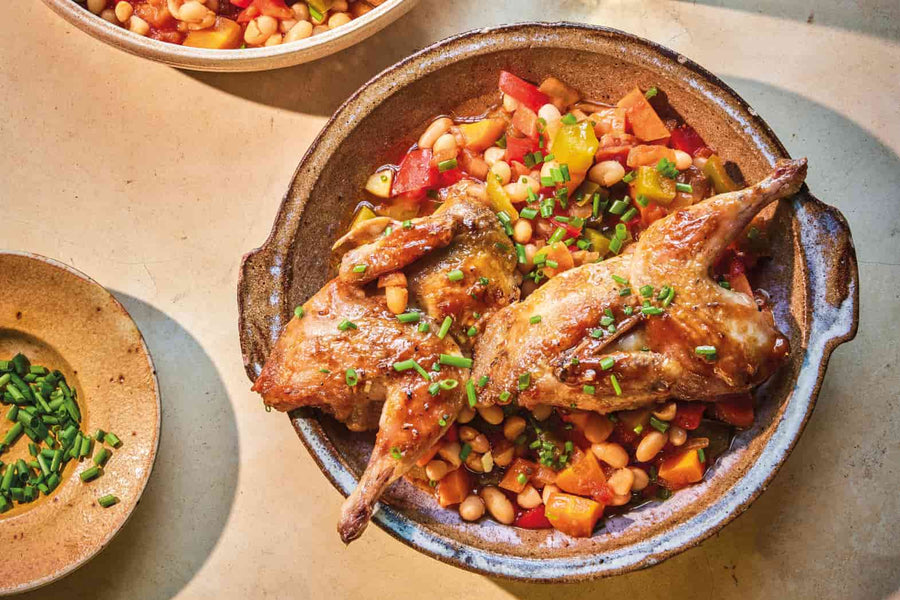 White Beans with Quails Recipe