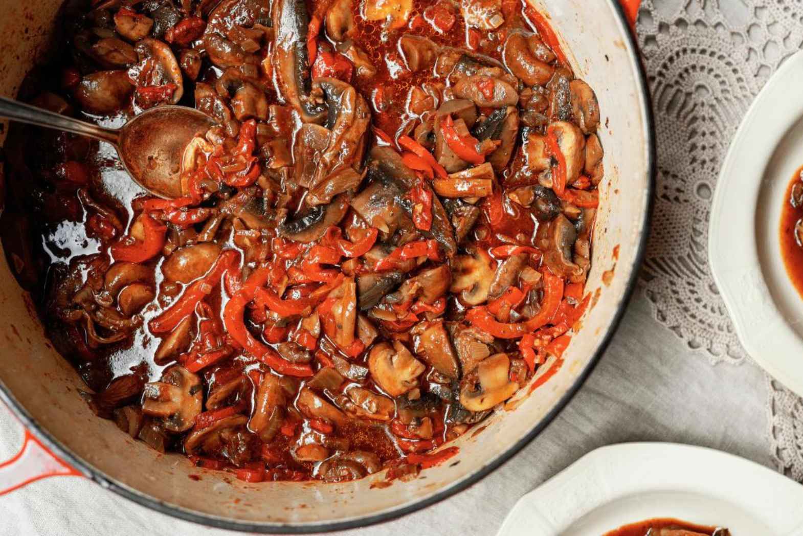 Paola Bacchia's Mushroom & Red Pepper Goulash