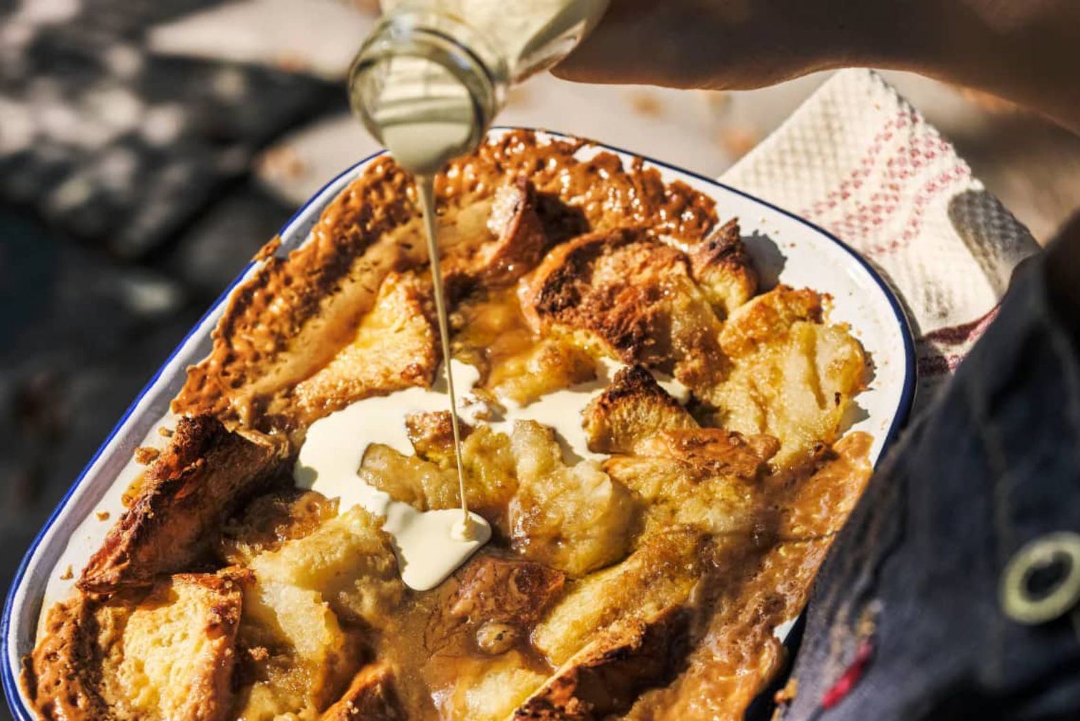 Salted Caramel Apple Bread & Butter Pudding