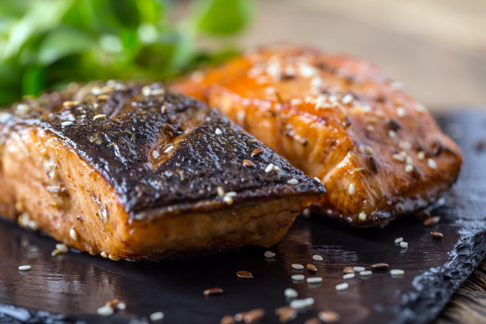 Pan-Fried Salmon With Sesame & Hazelnut Oil Recipe