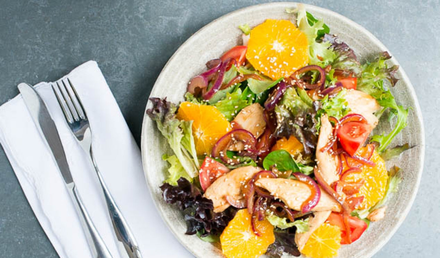 Warm Chicken & Orange Salad Recipe