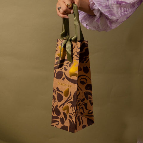 Sous Chef Ribbon-Tie Bottle Gift Bag