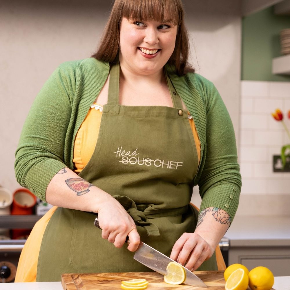 Sous Chef "Head Chef" Green Denim Apron