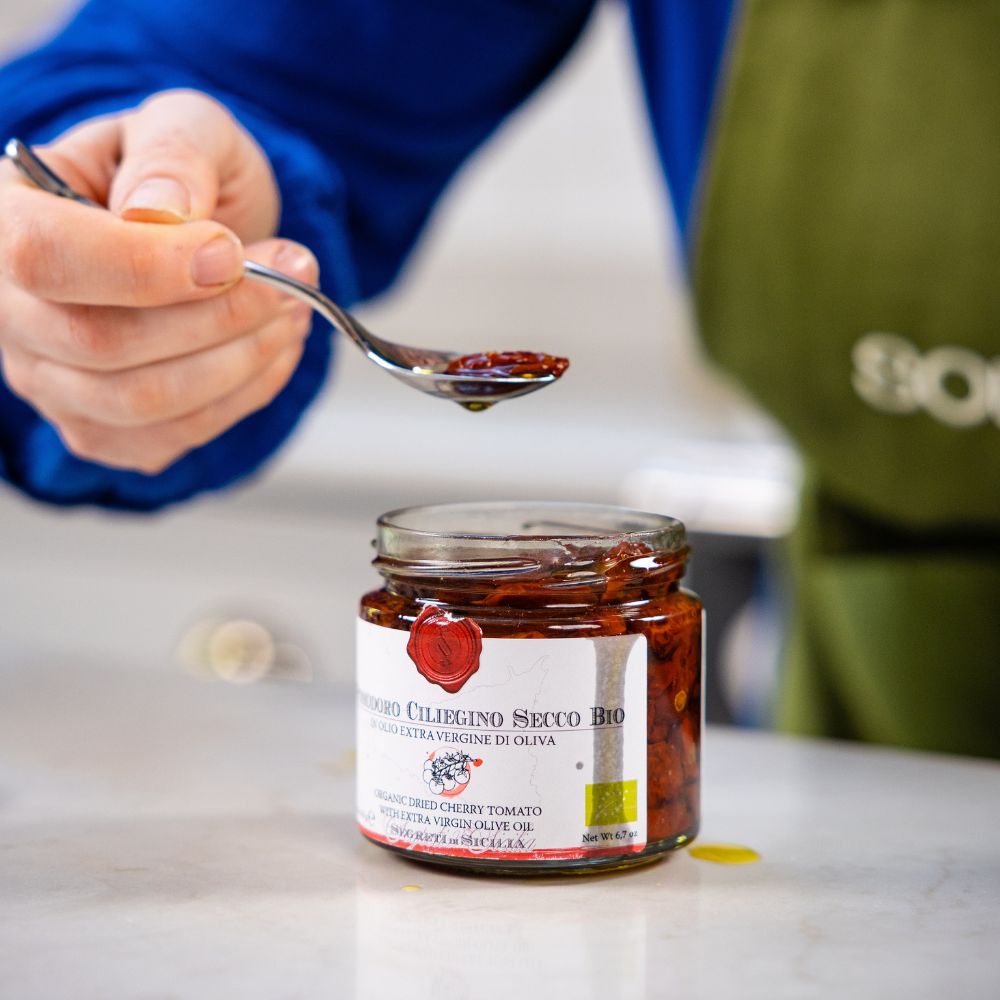 Frantoi Cutrera Organic Dried Cherry Tomatoes in Extra Virgin Olive Oil, 190g