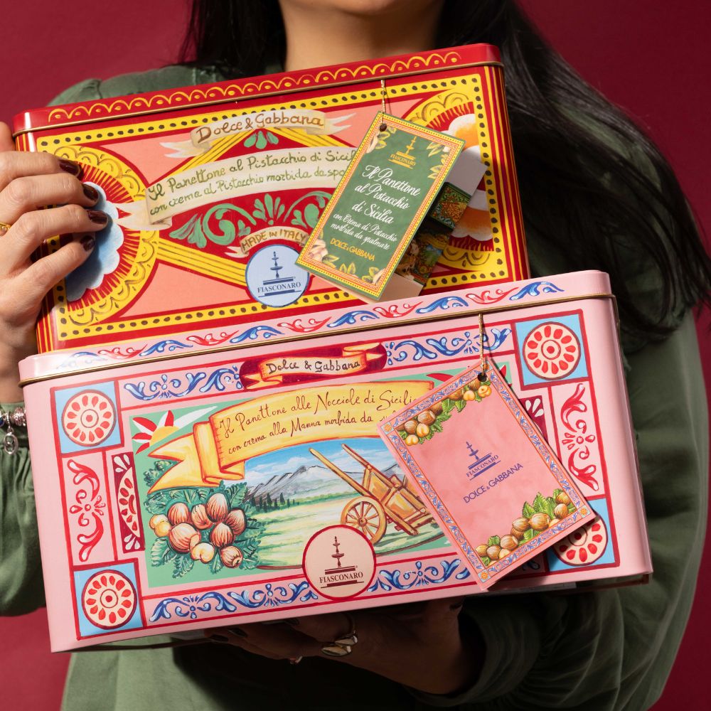 Fiasconaro x Dolce & Gabbana Hazelnut Panettone with Manna Cream, 1kg