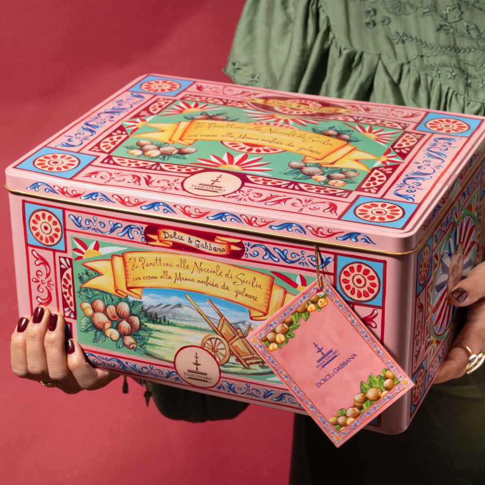 Fiasconaro x Dolce & Gabbana Hazelnut Panettone with Manna Cream, 1kg