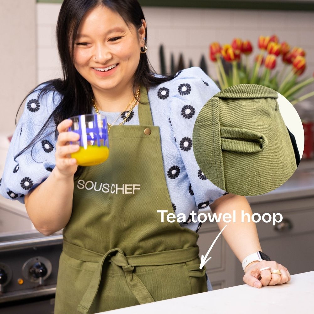 Sous Chef Green Denim Apron