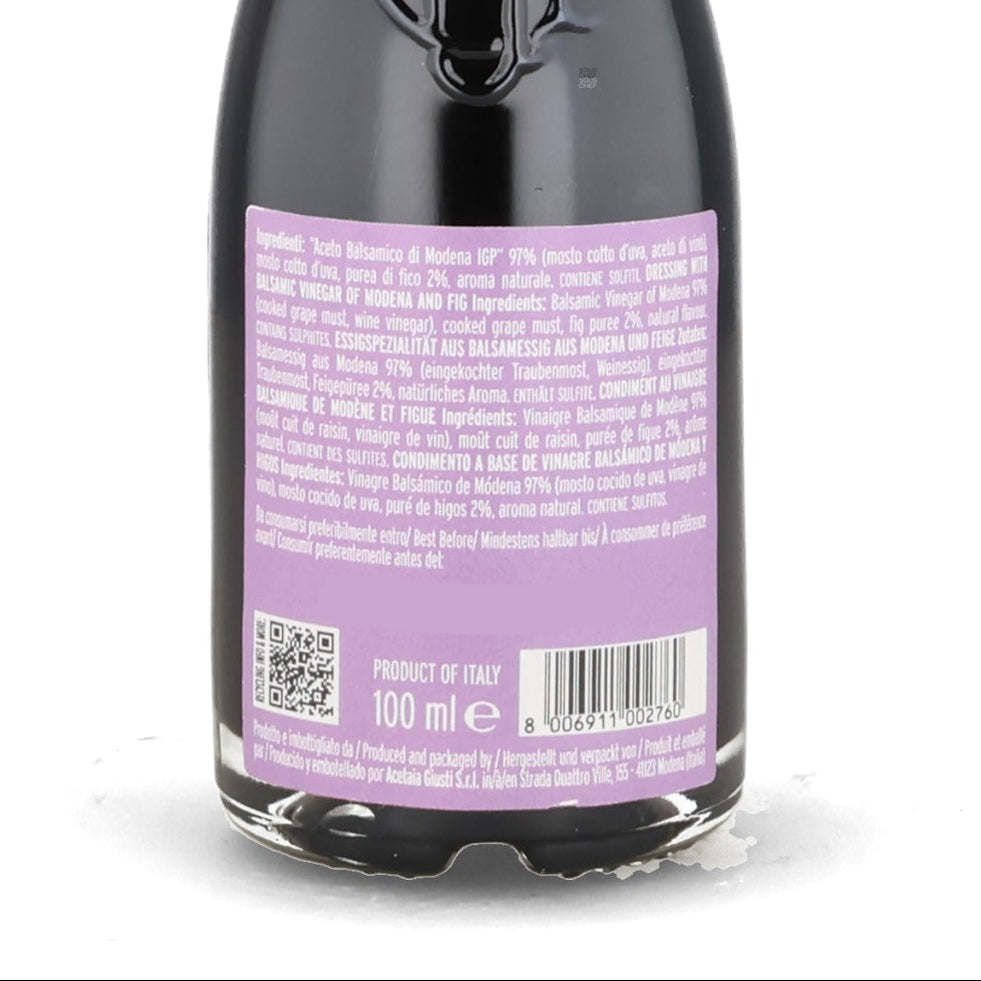 Giusti Condiment with Balsamic Vinegar of Modena and Fig, 100ml