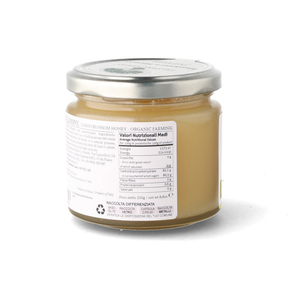 Frantoi Cutrera Organic Lemon Blossom Honey, 250g