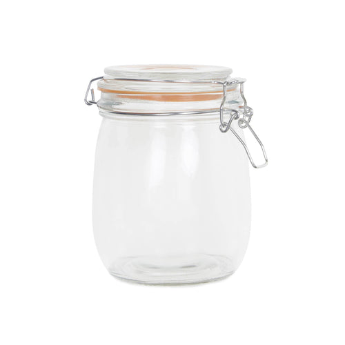 Glass Clip Top Preserving Jar