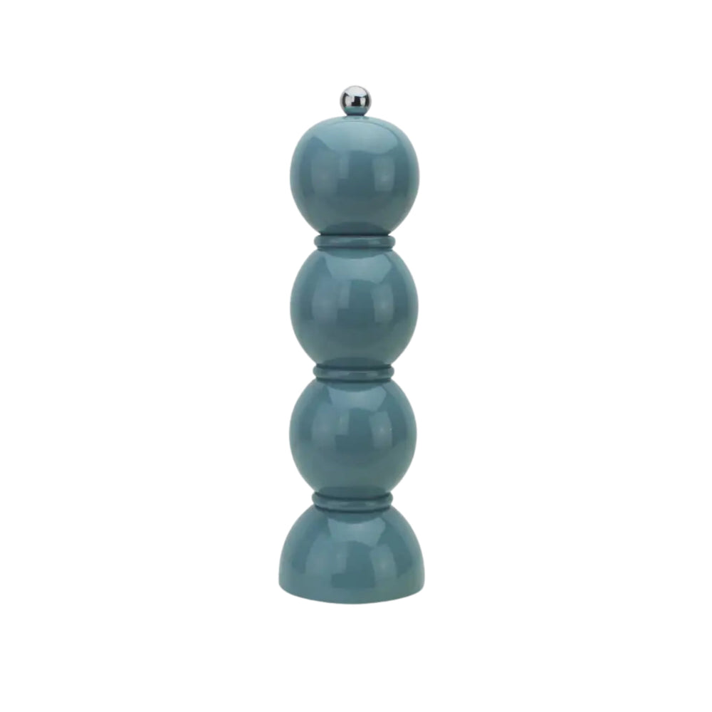 Addison Ross Chambray Blue Bobbin Salt or Pepper Mill, 22cm