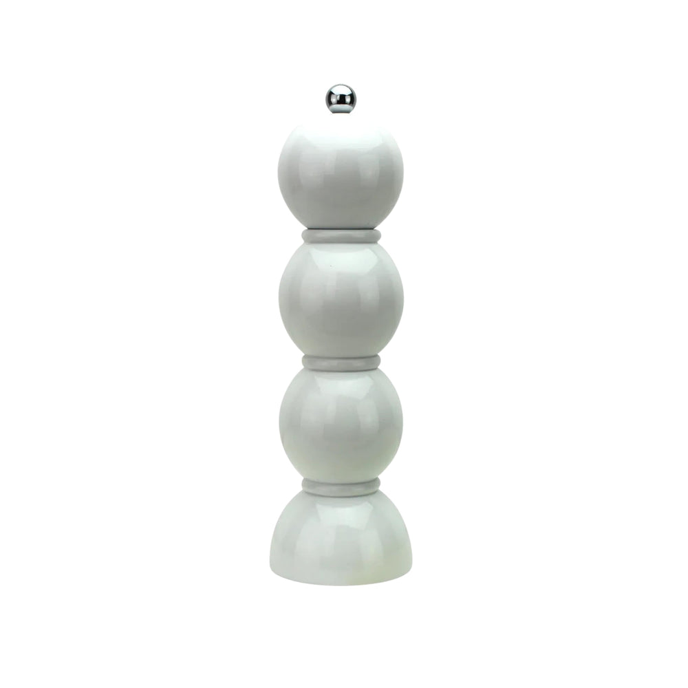 Addison Ross White Bobbin Salt or Pepper Mill, 22cm