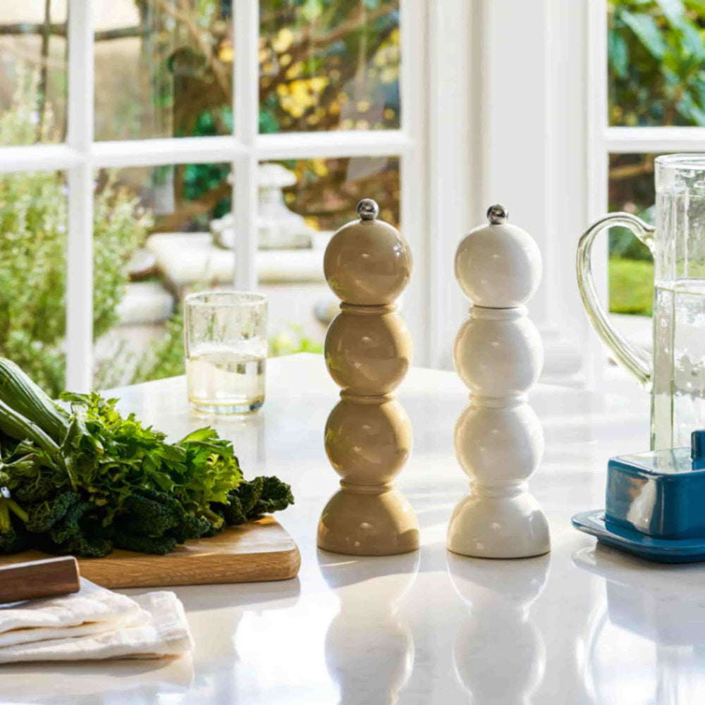 Addison Ross Cappuccino Bobbin Salt or Pepper Mill, 22cm