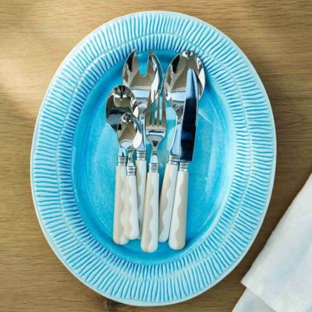 Addison Ross 16 Piece Cappuccino Wave Cutlery Set